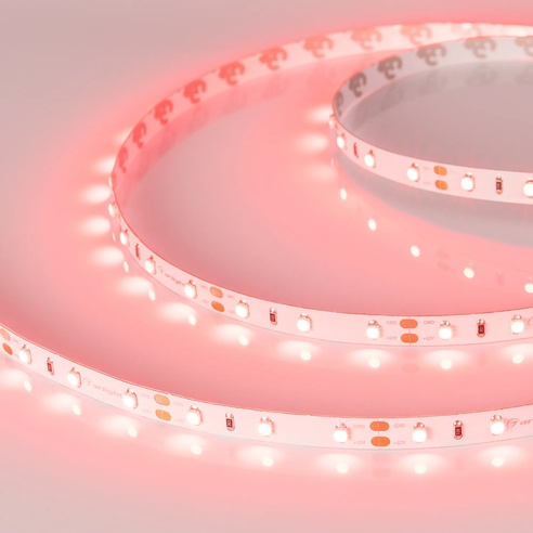Лента светодиодная RT-A60-8mm 12V Red (4.8 W/m, IP20, 2835, 5m) (Arlight, 4.8 Вт/м, IP20)