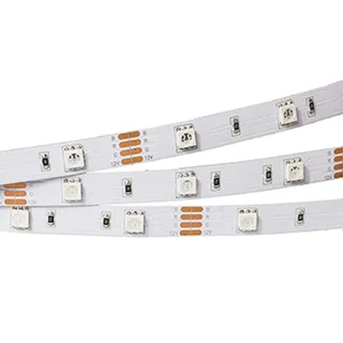 Лента светодиодная NORMALED-B30-10mm 12V RGB (7.2 W/m, IP20, 5060, 5m) (Arlight, Открытый)