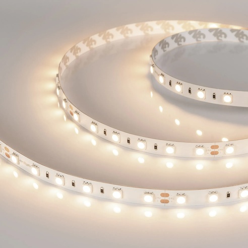 Лента светодиодная RT-B60-10mm 24V Warm3000 (14.4 W/m, IP20, 5m) (Arlight, Открытый)