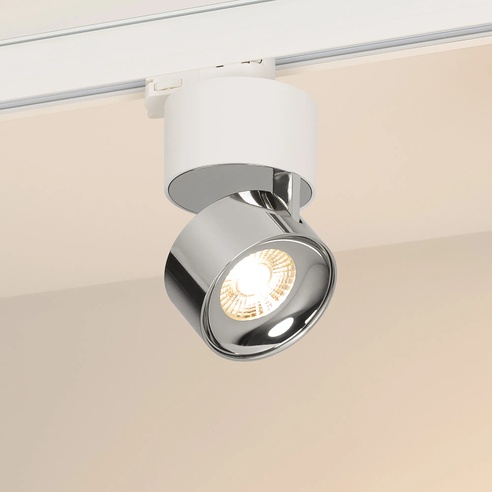 Светильник SP-PLURIO-TRACK-4TR-R77-9W Warm3000 (WH-CHR, 36 deg, 230V) (Arlight, IP20 Металл, 3 года)