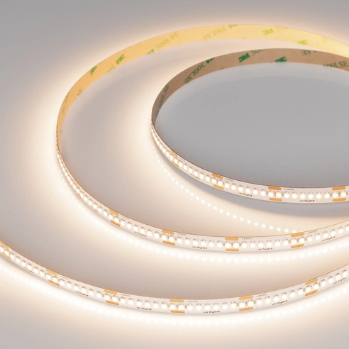 Лента UL-A240-10mm 24V Warm3500 (19 W/m, IP20, 5m) (Arlight, 7 лет)