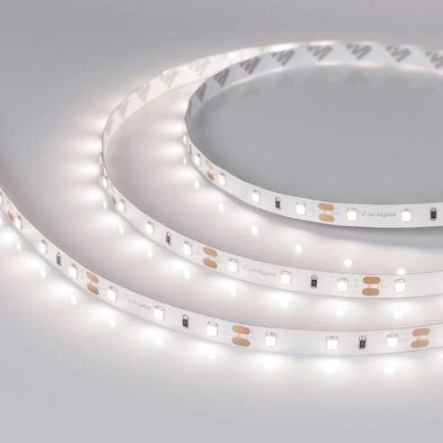 Лента светодиодная RT-A60-8mm 12V Day4000 CRI98 (4.8 W/m, IP20, 2835, 5m) (Arlight, Открытый)