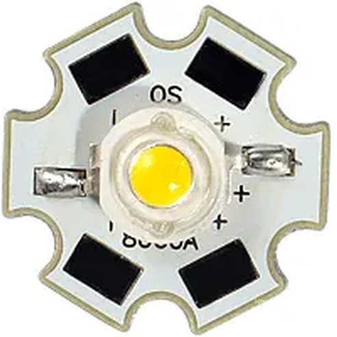 Мощный светодиод OS-Star-5W WARM WHITE 3000K (ANR, STAR type)
