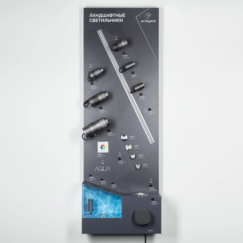 Стенд Cветильники уличные ARLIGHT-SP-1760x600mm (DB 3мм, пленка, подсветка) (Arlight, -)