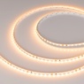 Лента светодиодная RT-A120-5mm 24V Warm2400 (9.6 W/m, IP20, 2835, 5m) (Arlight, узкая)