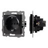 Механизм электрической розетки SCT-MEU1-PL-BK-V (250V, 16A) (Arlight, -)