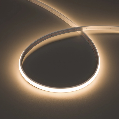 Лента светодиодная герметичная MOONLIGHT-TOP-X544-10x5mm 24V Warm3000 (10 W/m, IP65, 5m, wire x1) (Arlight, Вывод прямой, 3 года)