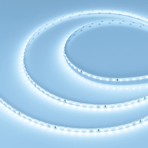 Лента светодиодная RT-A120-5mm 24V Cool 15K (9.6 W/m, IP20, 2835, 5m) (Arlight, 9.6 Вт/м, IP20)