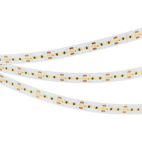 Лента светодиодная MICROLED-5000HP 24V Warm3000 10mm (2216, 300 LED/m, LUX) (Arlight, 21.6 Вт/м, IP20)