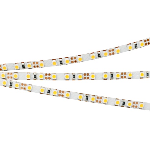 Лента светодиодная RT-A120-5mm 12V Warm2400 (9.6 W/m, IP20, 2835, 5m) (Arlight, 9.6 Вт/м, IP20)