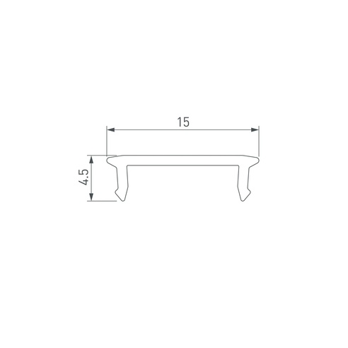 Экран SL-W15-S-2000 CLEAR (Arlight, Пластик)