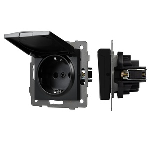 Механизм розетки влагозащищённый SCT-MCP-PL-BK-V (250V, 16A) (Arlight, -)