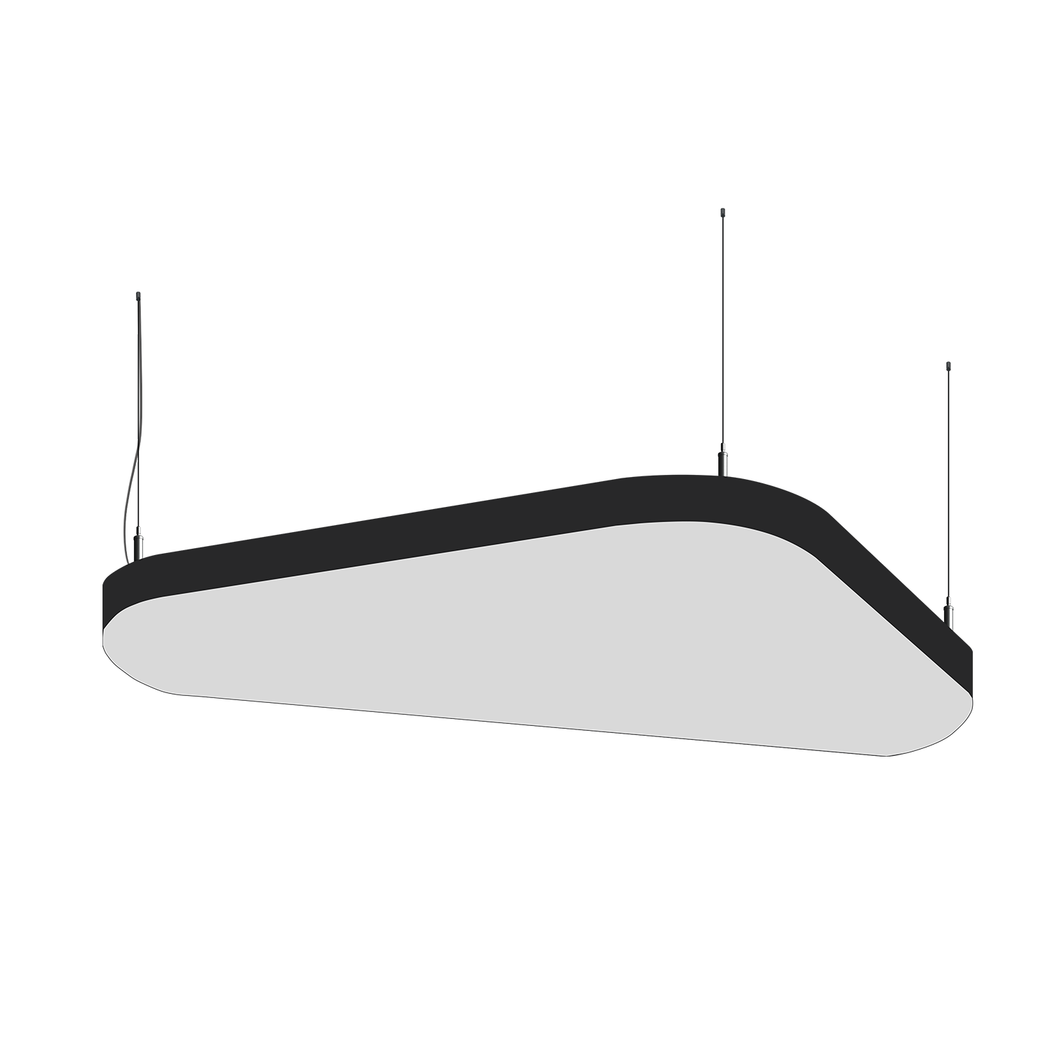 Cветодиодный фигурный светильник MS-SOFT TRIO Трингл 800mm 50W 3000/4000/6000K - изображение товара