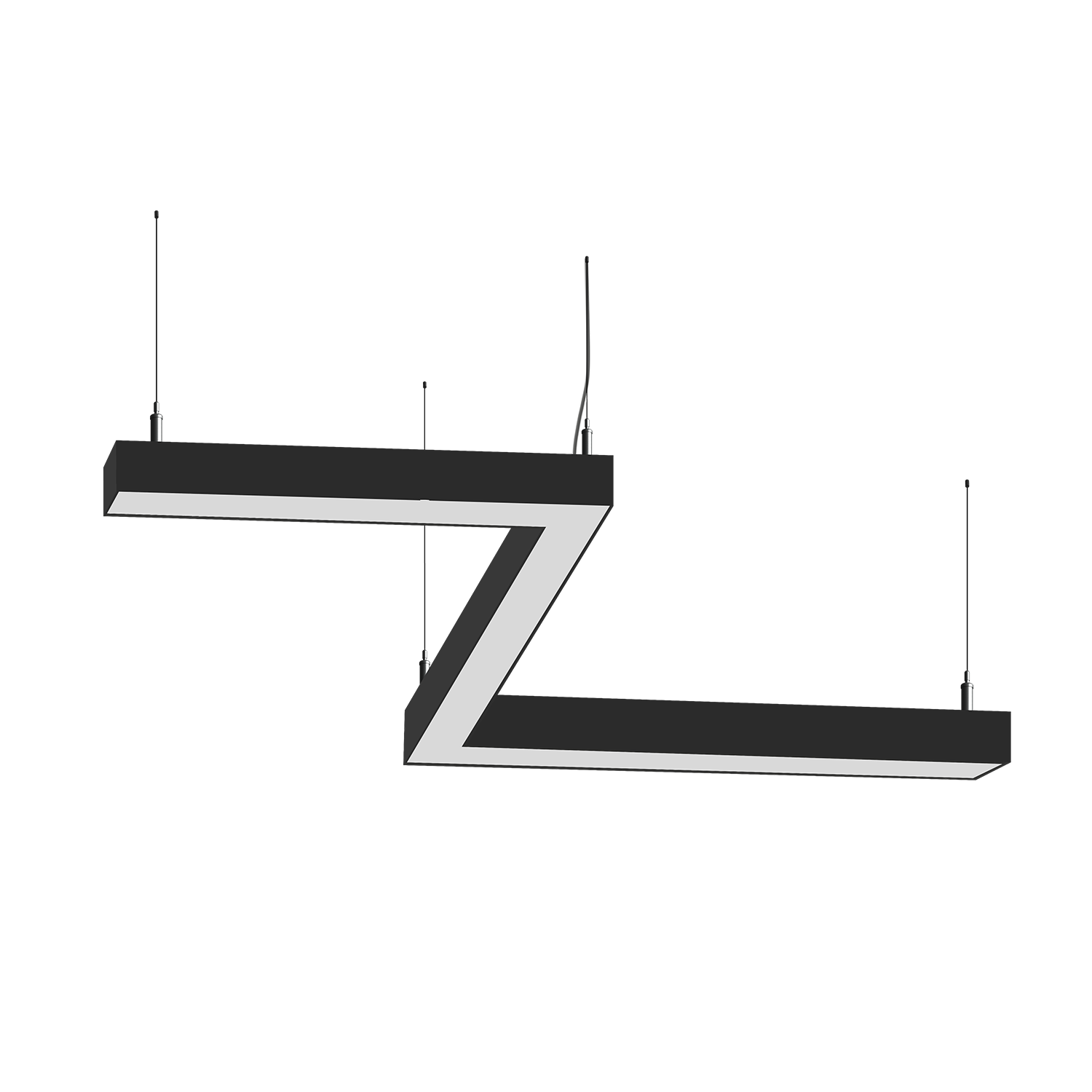 Cветодиодный фигурный светильник MS-ZIG Зигзаг 6x500mm 60W  3000/4000/6000К