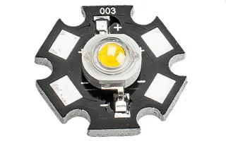 Мощный светодиод ES-STAR-1W Yellow-S (ANR, STAR type)
