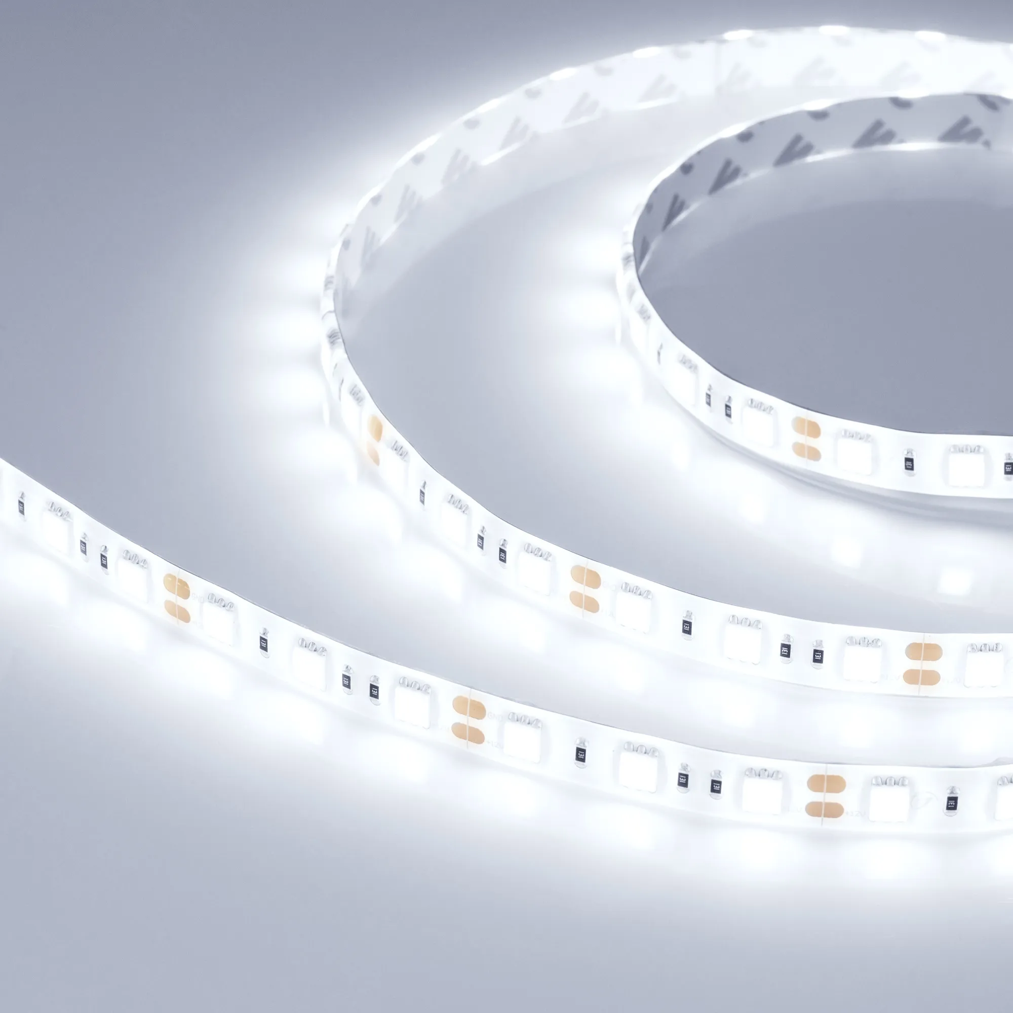 Лента светодиодная RTW 2-5000SE 12V Cool 2x (5060, 300 LED, LUX) (Arlight, 14.4 Вт/м, IP65) - изображение товара