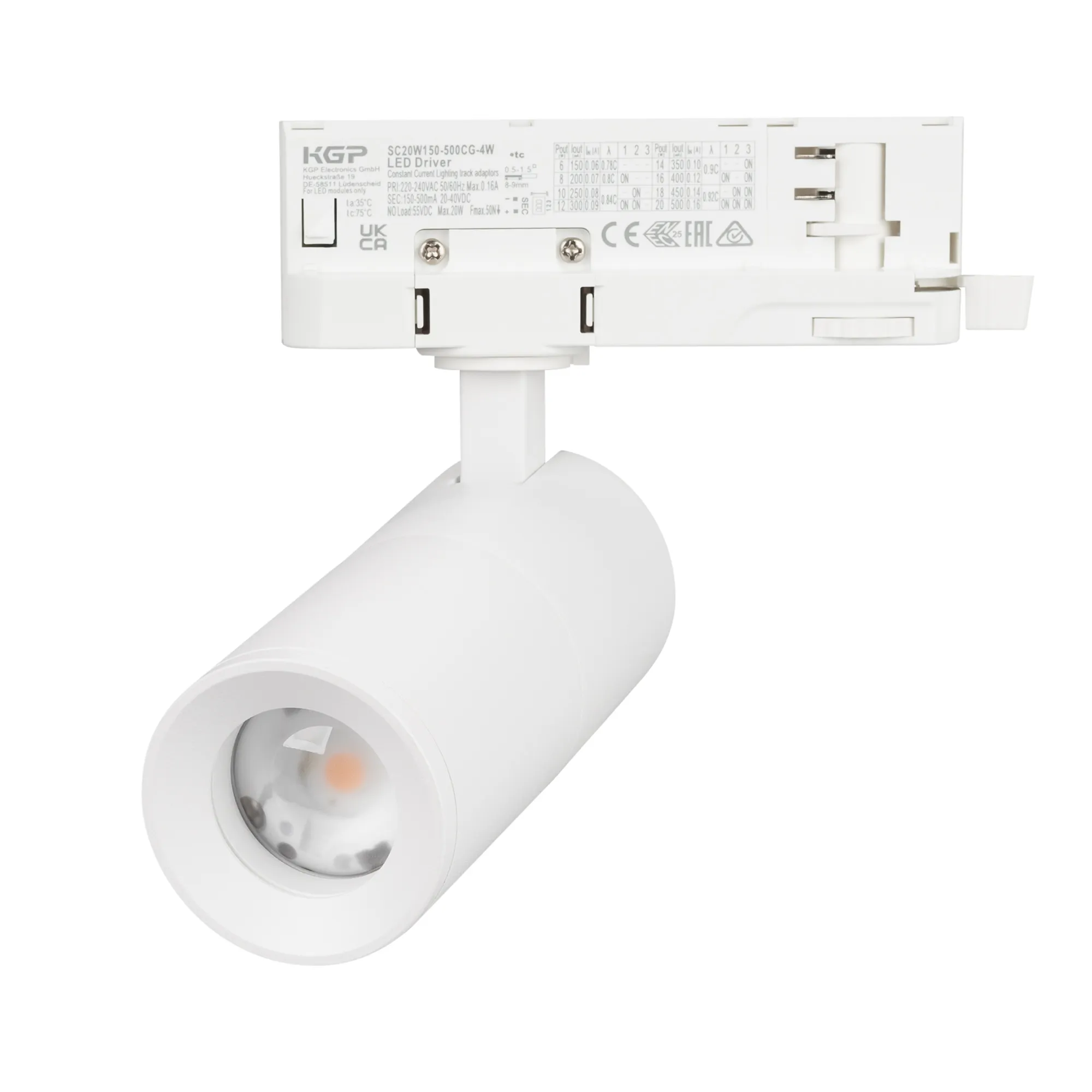 Светильник LGD-ARTEMIS-TRACK-4TR-R55-12W Warm2700 (WH, 8-80 deg, 230V) (Arlight, IP20 Металл, 5 лет) - изображение товара