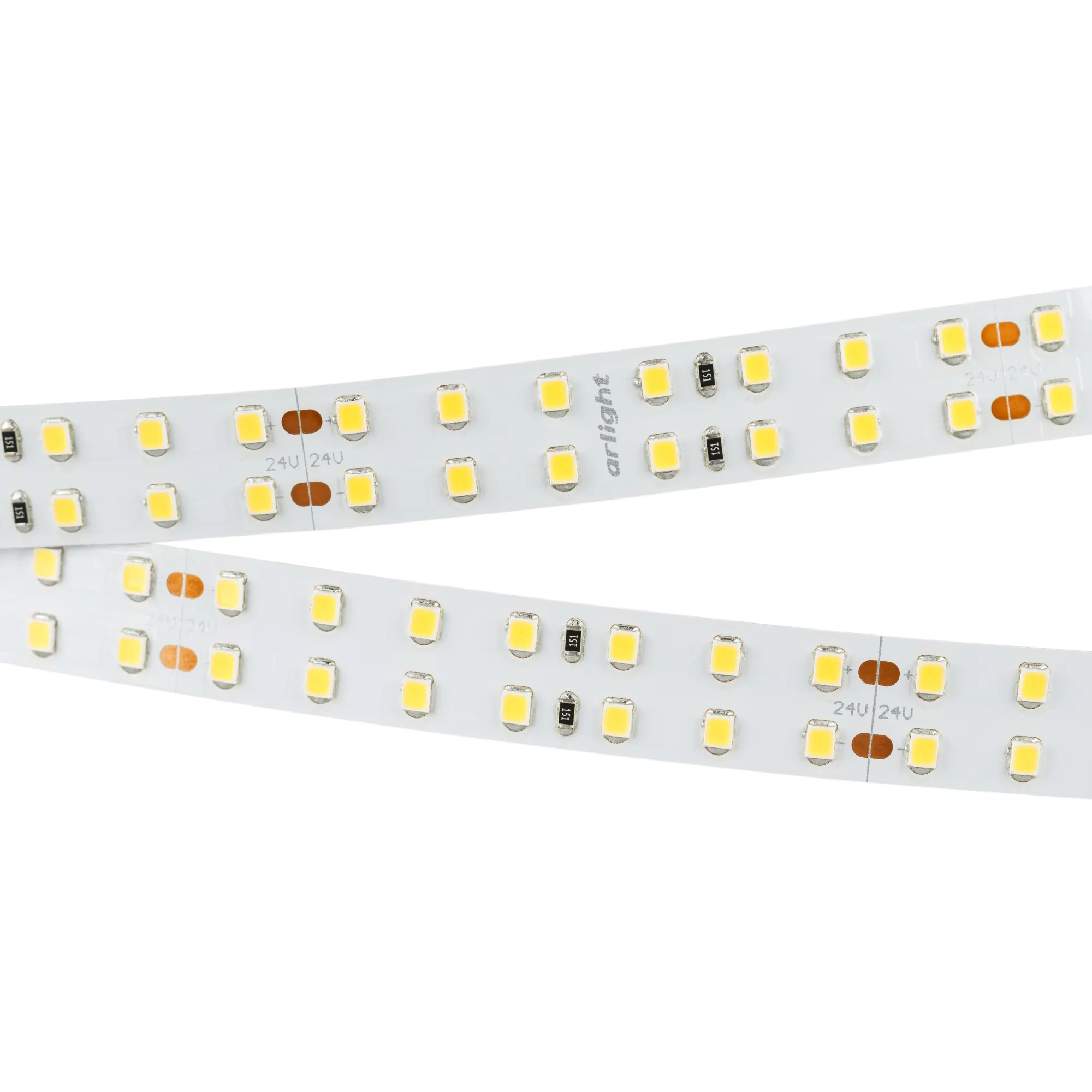 Лента светодиодная RT 2-5000 24V Warm3000 2x2 (2835, 980 LED, CRI98) (Arlight, 20 Вт/м, IP20)