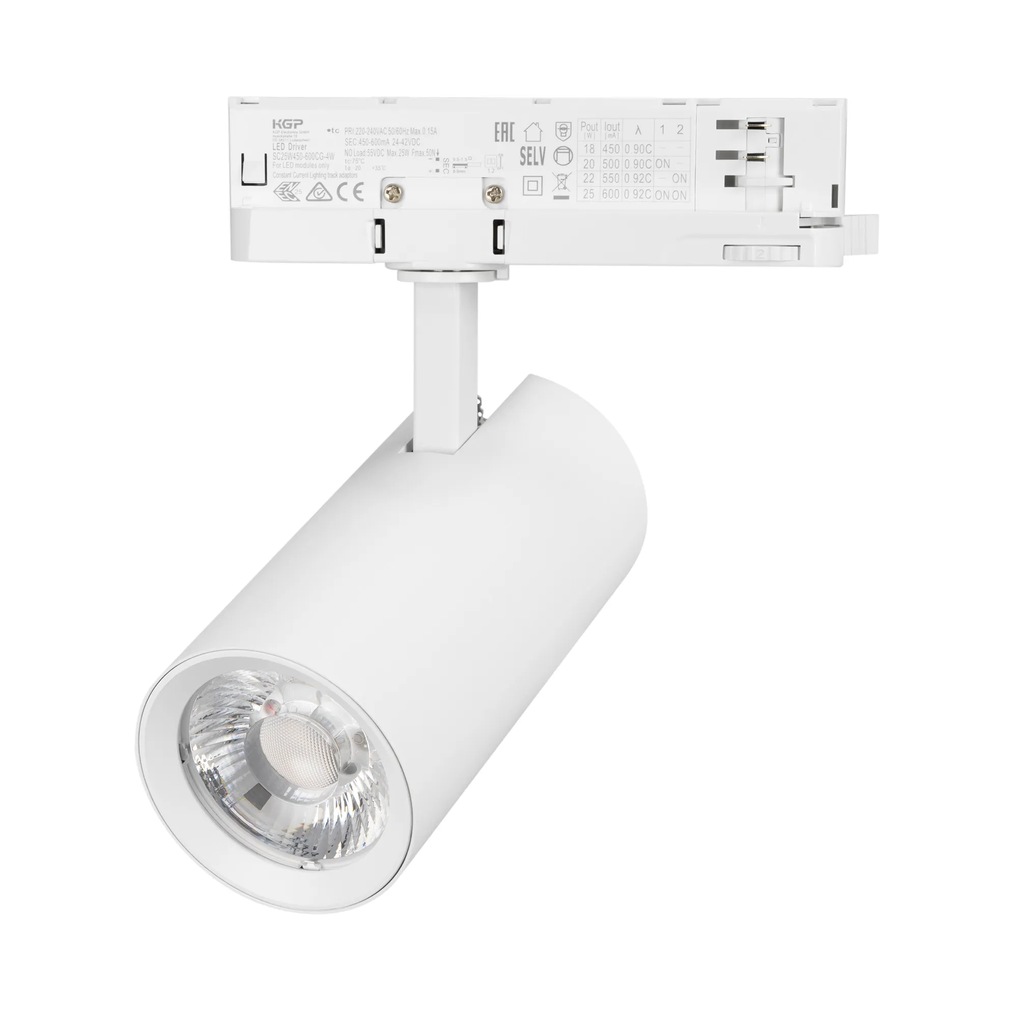 Светильник LGD-GERA-4TR-R74-20W Warm3000 (WH, 36 deg, 230V) (Arlight, IP20 Металл, 5 лет) - изображение товара