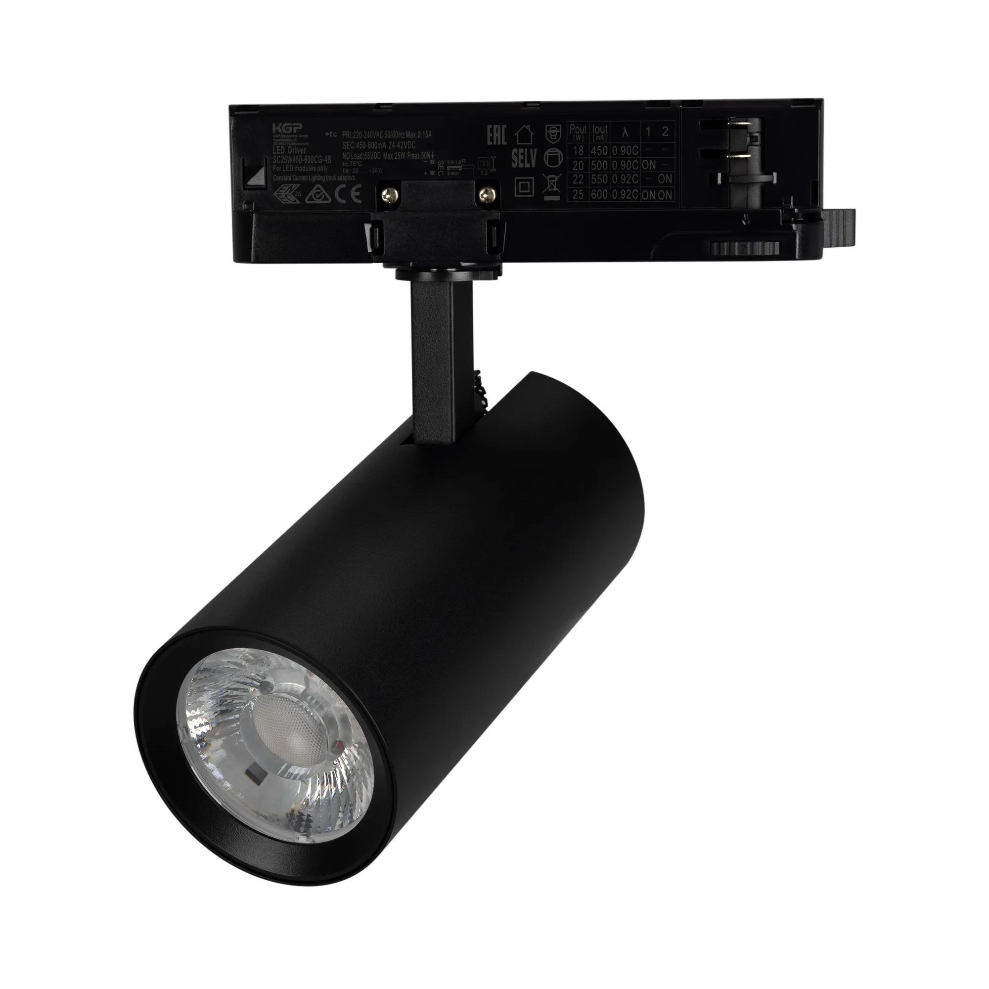 Светильник LGD-GERA-4TR-R74-20W Warm3000 (BK, 24 deg, 230V) (Arlight, IP20 Металл, 5 лет) - изображение товара
