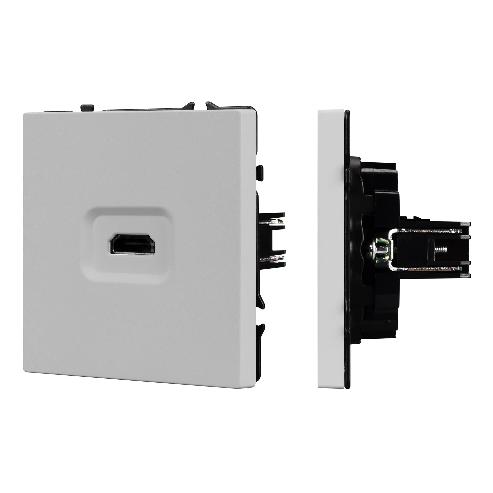 Механизм HDMI розетки SCT-NOBE-MHD1-SFPL-IS (Arlight, Никель)