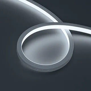 Лента герметичная MOONLIGHT-PRO-TOP-X320-13x12mm 48V White6000 (9.6 W/m, IP67, 30m, wire x2) (Arlight, Вывод боковой, 7 лет)