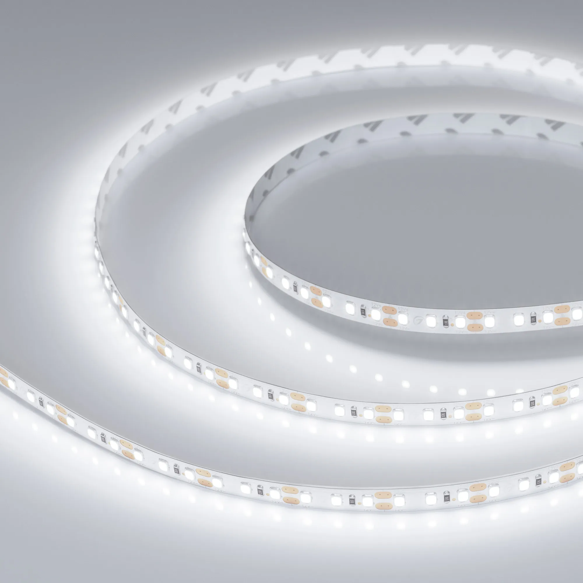 Лента светодиодная RT-A120-8mm 12V White6000 (14.4 W/m, IP20, 2835, 5m) (Arlight, Открытый)