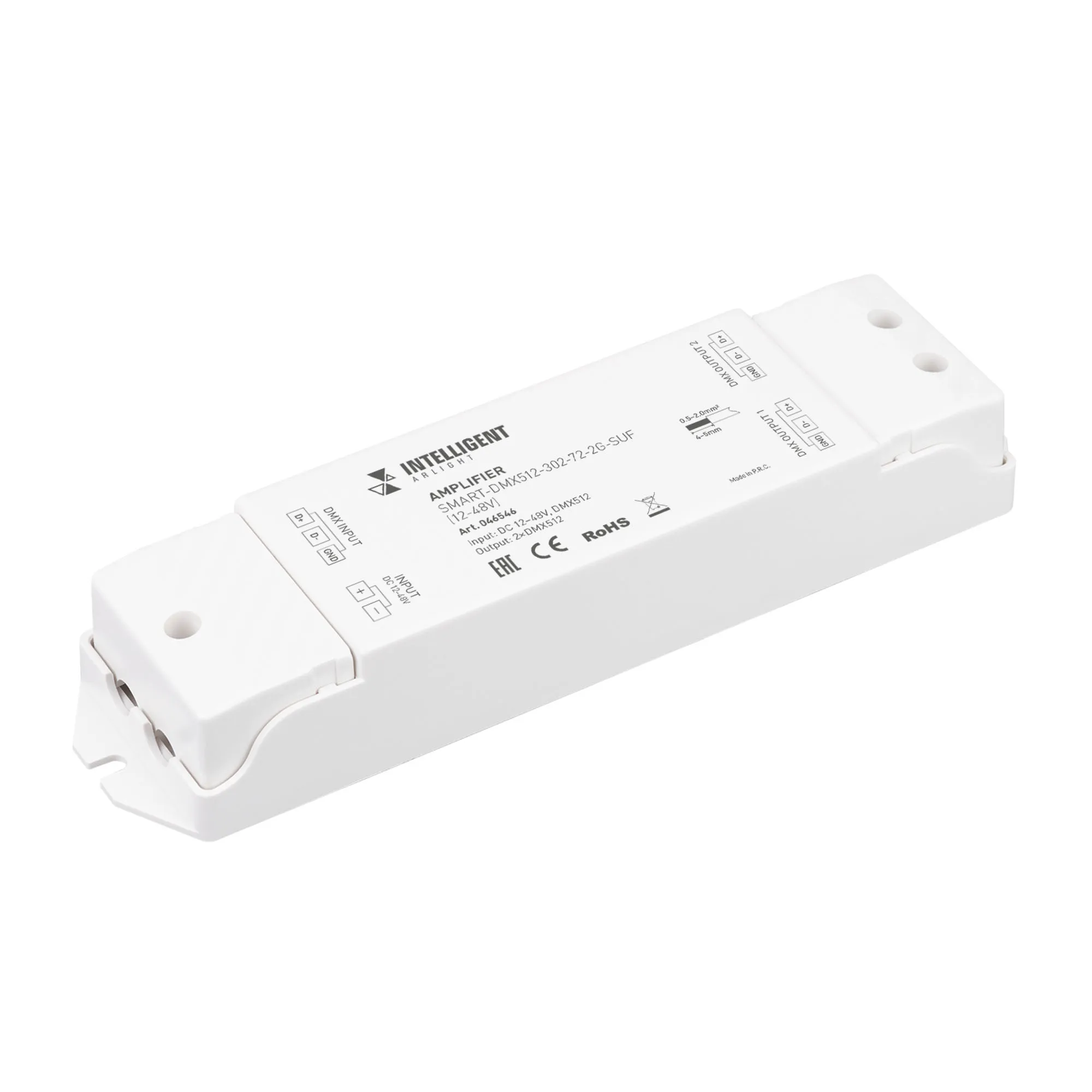 INTELLIGENT ARLIGHT Усилитель SMART-DMX512-302-72-2G-SUF (12-48V) (IARL, IP20 Пластик, 5 лет) - изображение товара