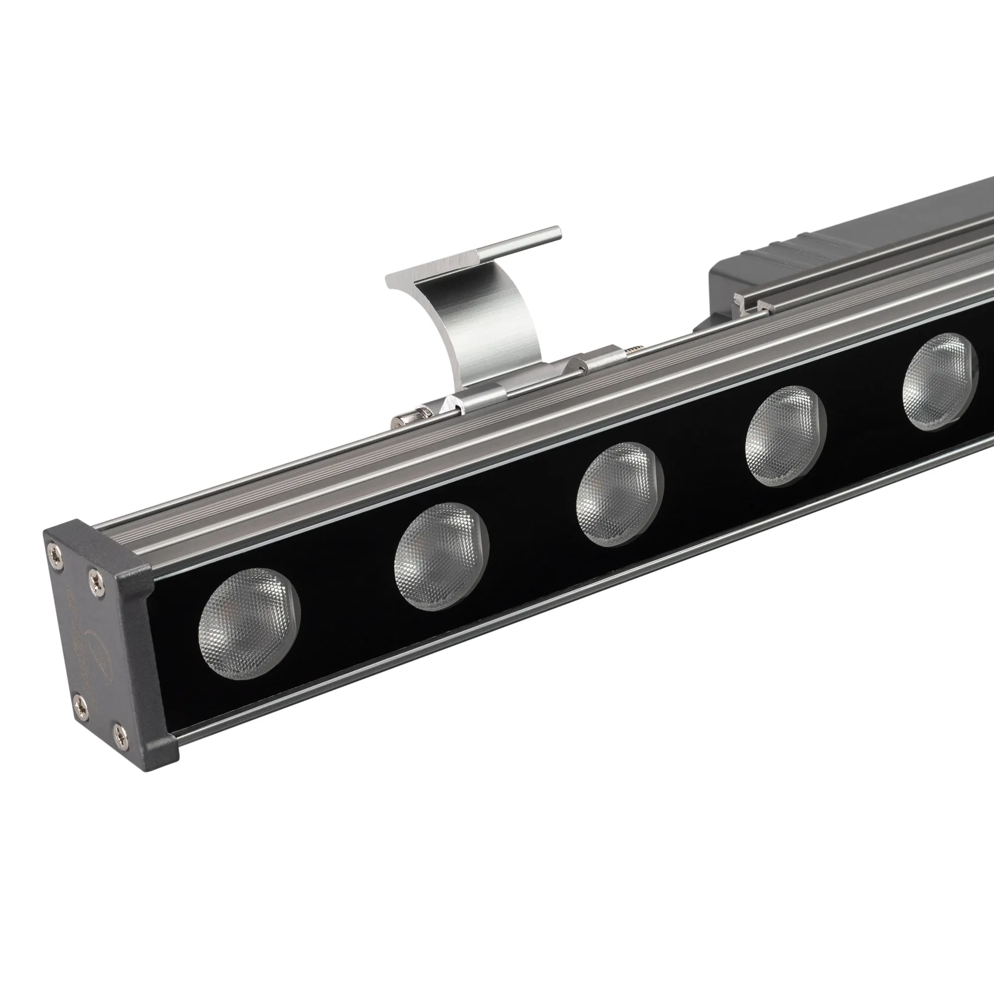 Линейный прожектор AR-LINE-760-18W Warm2700 (GR, 15x60 deg, 230V) (Arlight, IP65 Металл, 3 года) - изображение товара