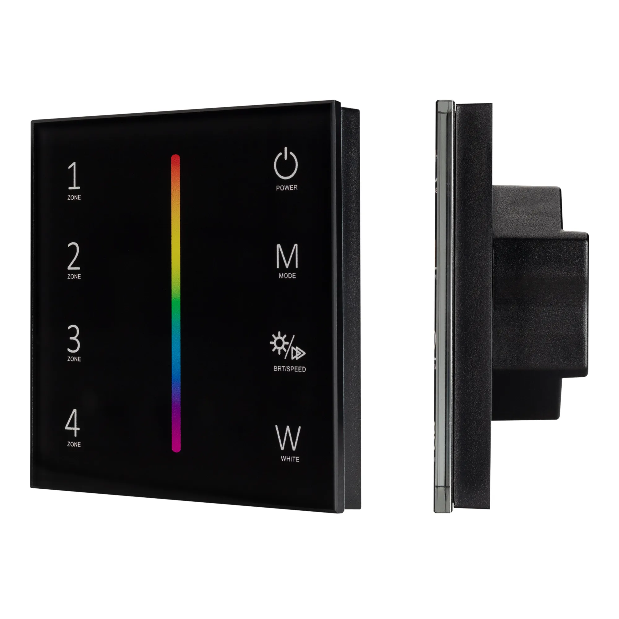 Панель Sens SMART-P30-RGBW Black (230V, 4 зоны, 2.4G) (Arlight, IP20 Пластик, 5 лет) - изображение товара