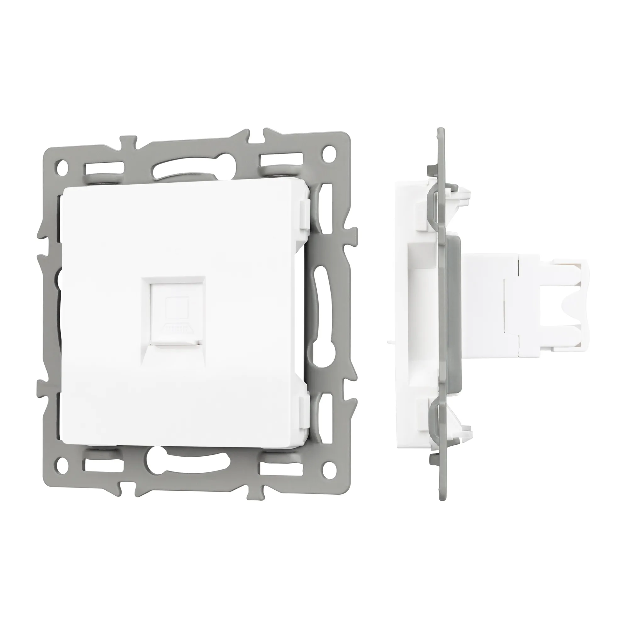 Механизм компьютерной розетки SCT-MPC1-PL-WH (RJ-45, CAT6) (Arlight, -)