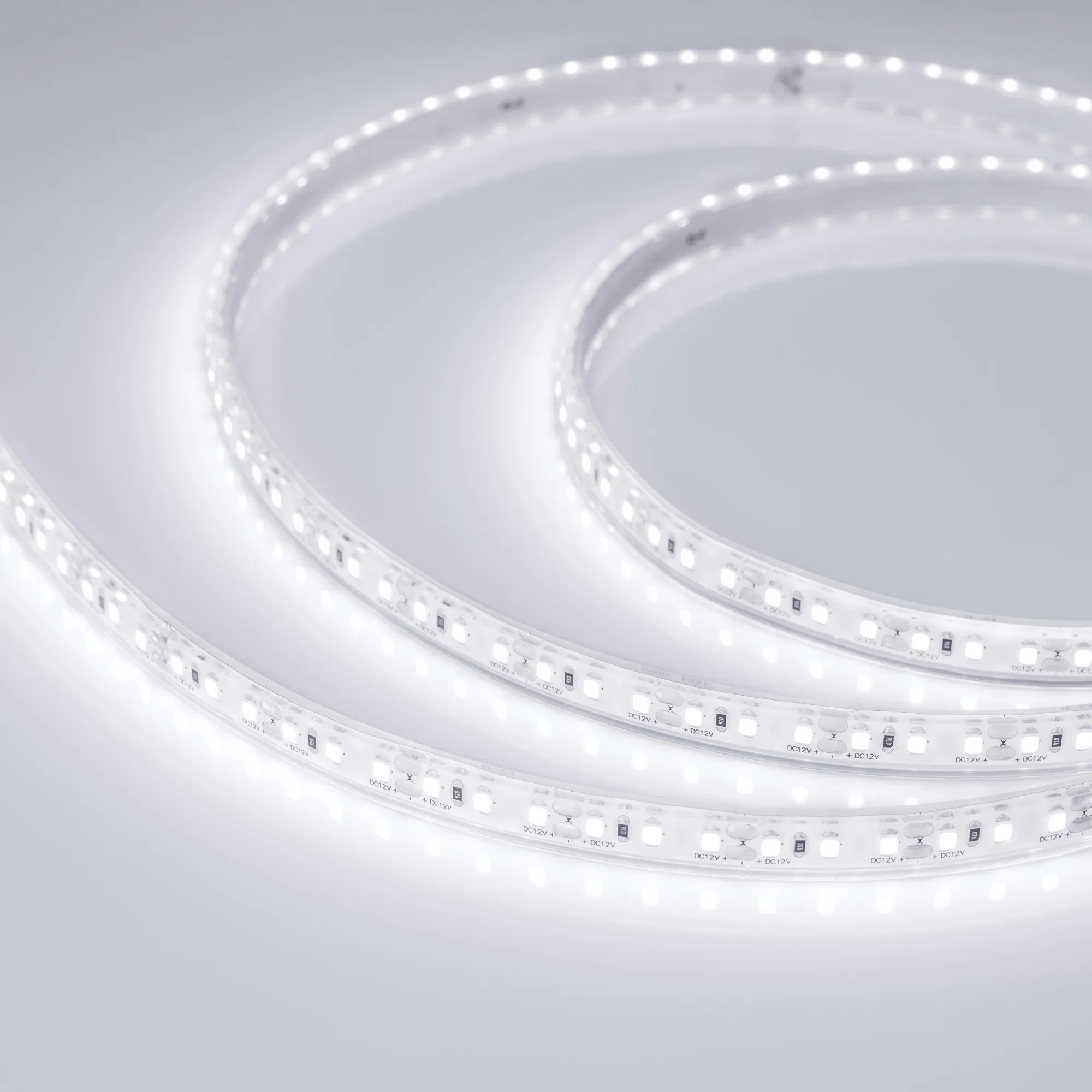 Лента светодиодная герметичная RTW-PU-A120-10.5mm 12V White6000 (16.8 W/m, IP68, Wire 2m, 5m) (Arlight, -)