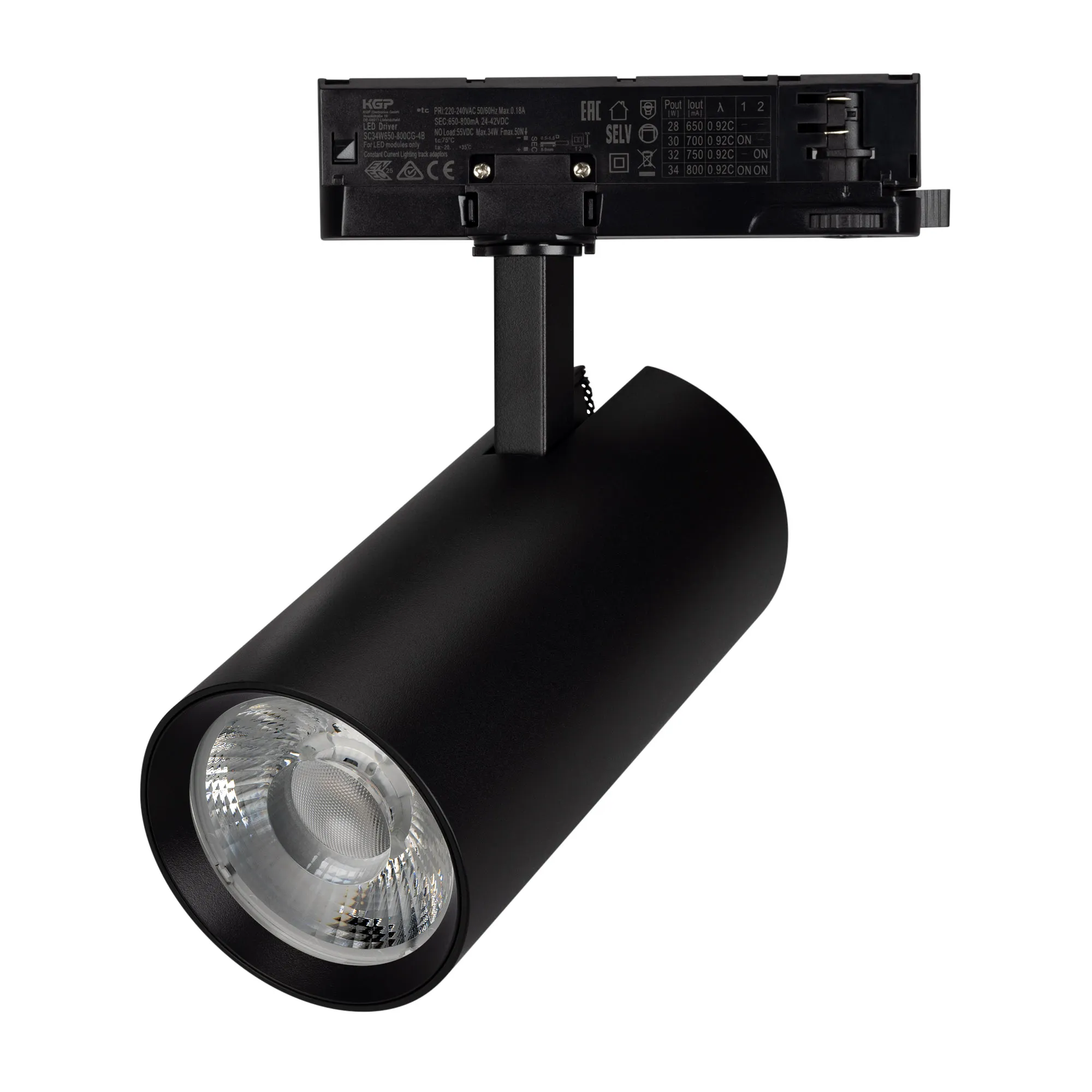 Светильник LGD-GERA-4TR-R90-30W Warm3000 (BK, 24 deg, 230V) (Arlight, IP20 Металл, 5 лет) - изображение товара