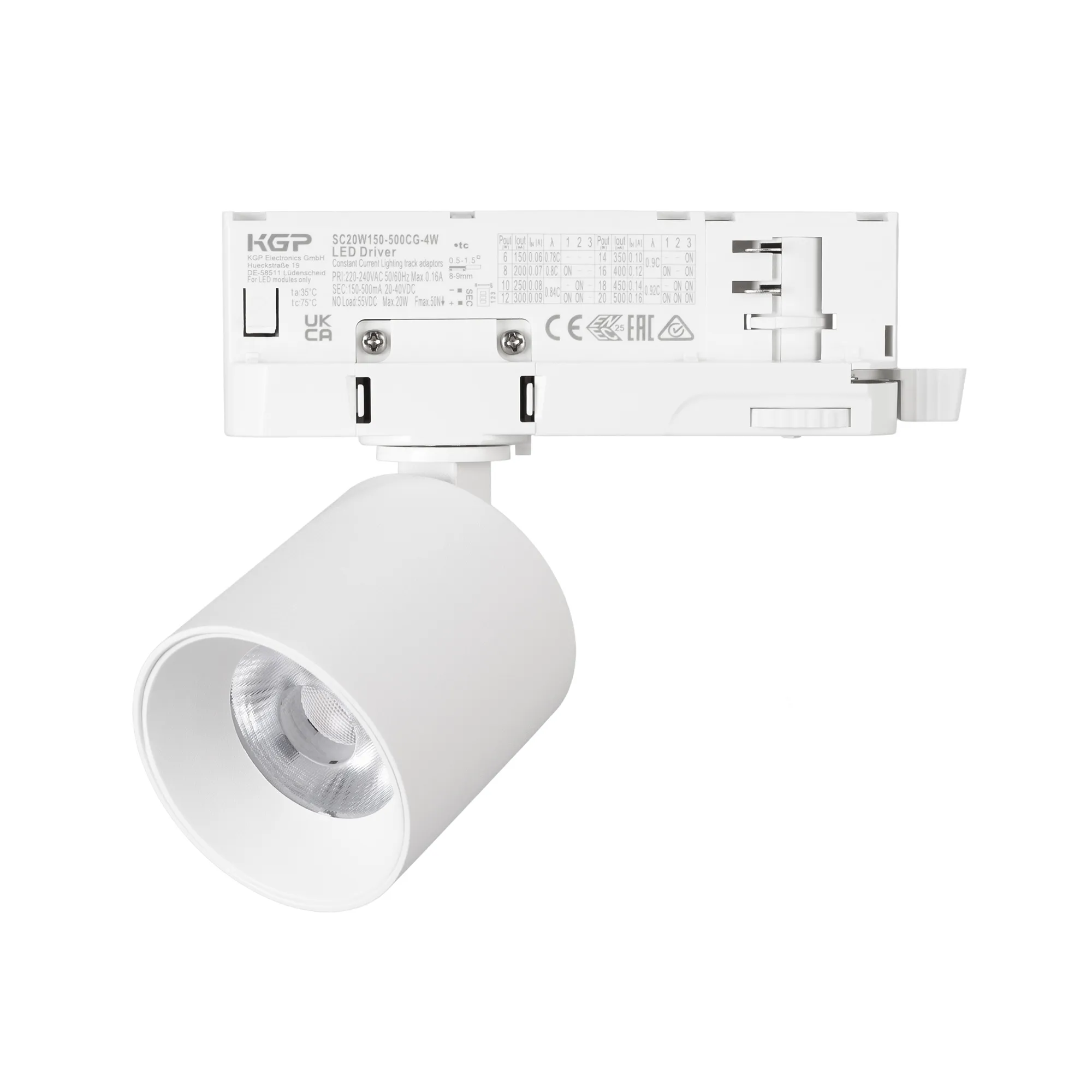 Светильник LGD-DYKE-4TR-R60-8W Day4000 (WH, 20 deg, 230V, DALI) (Arlight, IP20 Металл, 5 лет)