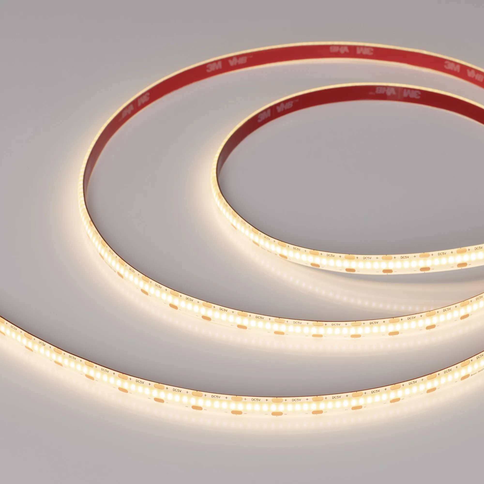 Лента герметичная COB-SE-X360-8mm 5V Warm3000 (5 W/m, IP65, 5m) (Arlight, -)