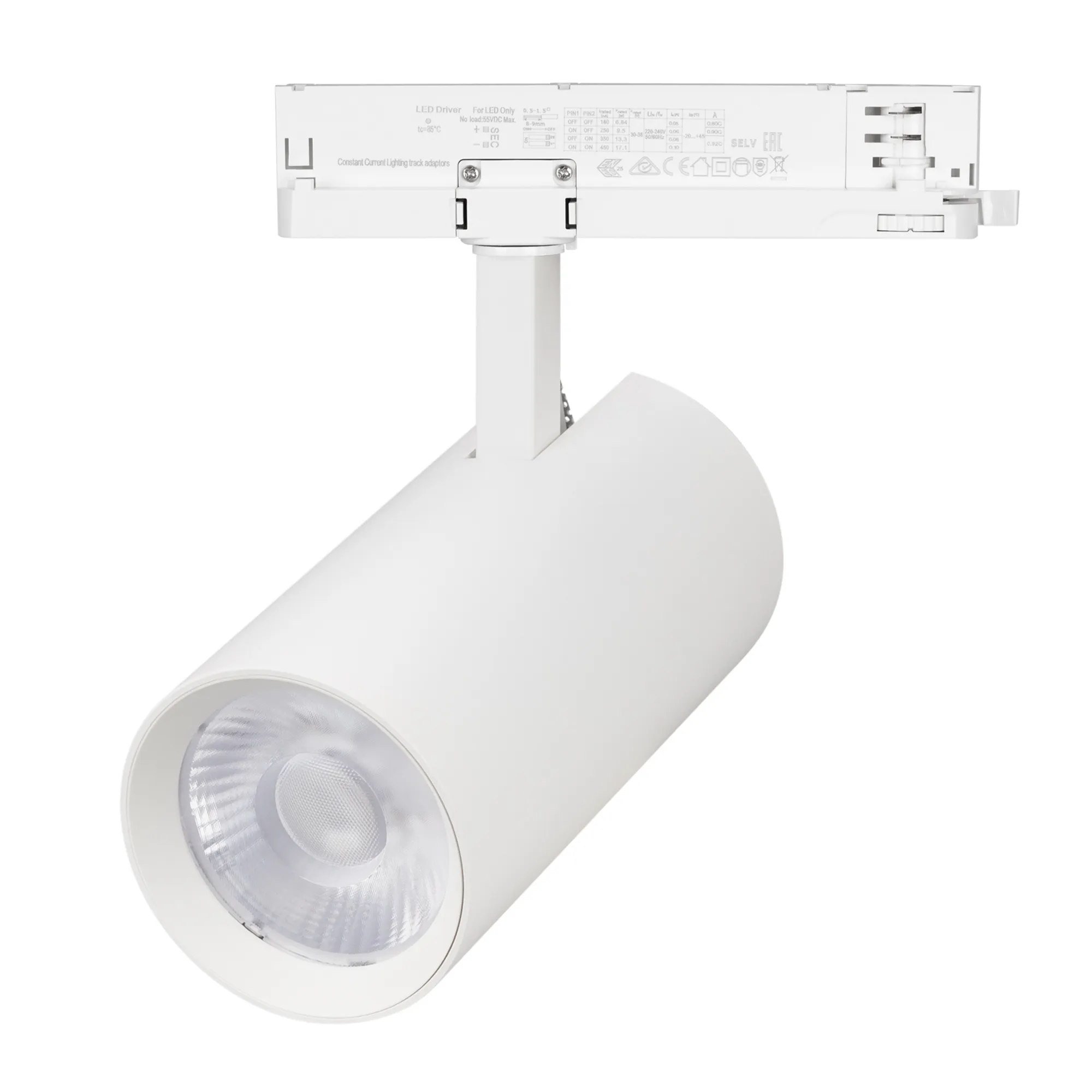Светильник LGD-GERA-4TR-R90-40W Warm3000 (WH, 24 deg, 230V, DALI) (Arlight, IP20 Металл, 5 лет)