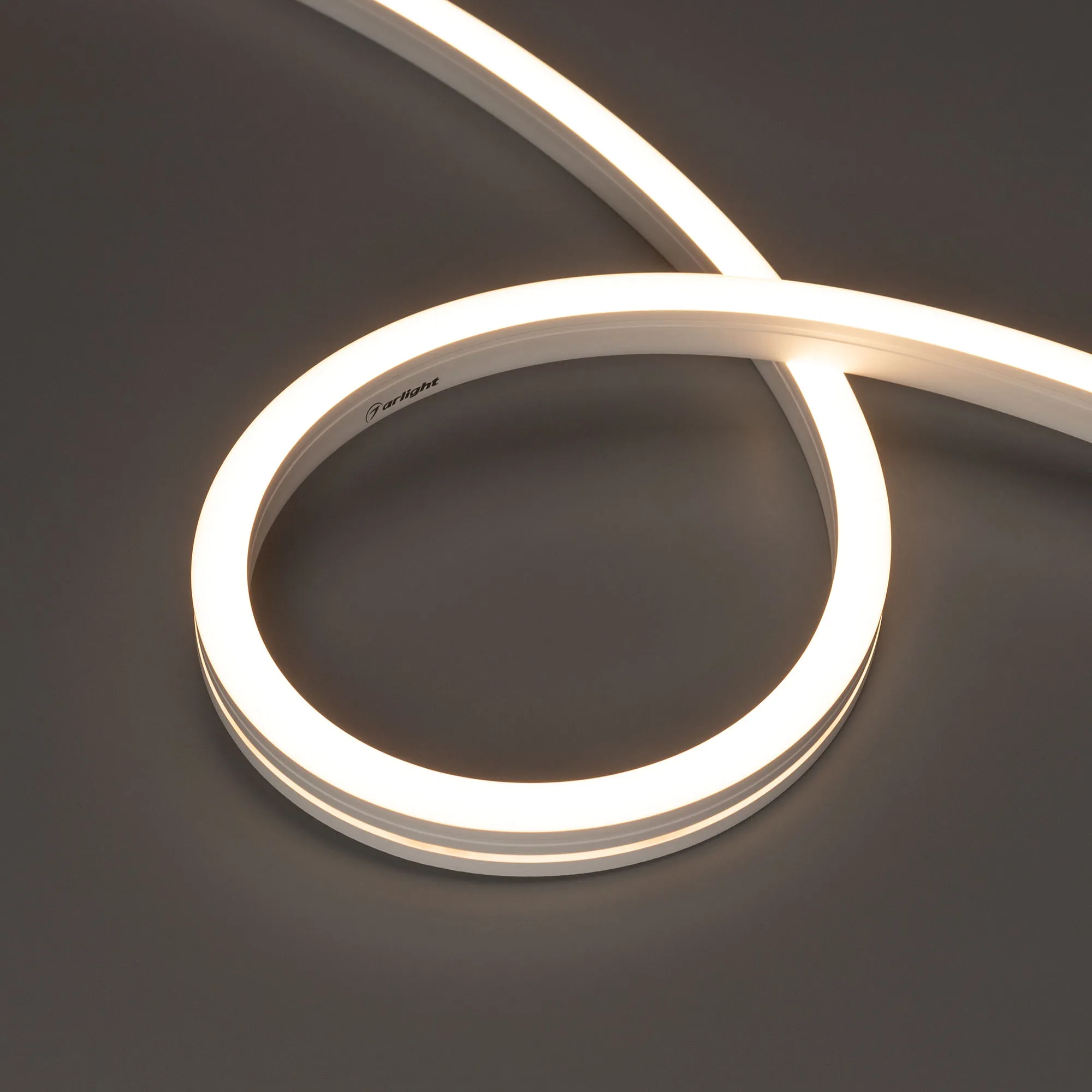 Лента светодиодная герметичная MOONLIGHT-SIDE-A140-12x17mm 24V Warm3000 (9.6 W/m, IP67, 5m, wire x2) (Arlight, Вывод боковой, 3 года) - изображение товара