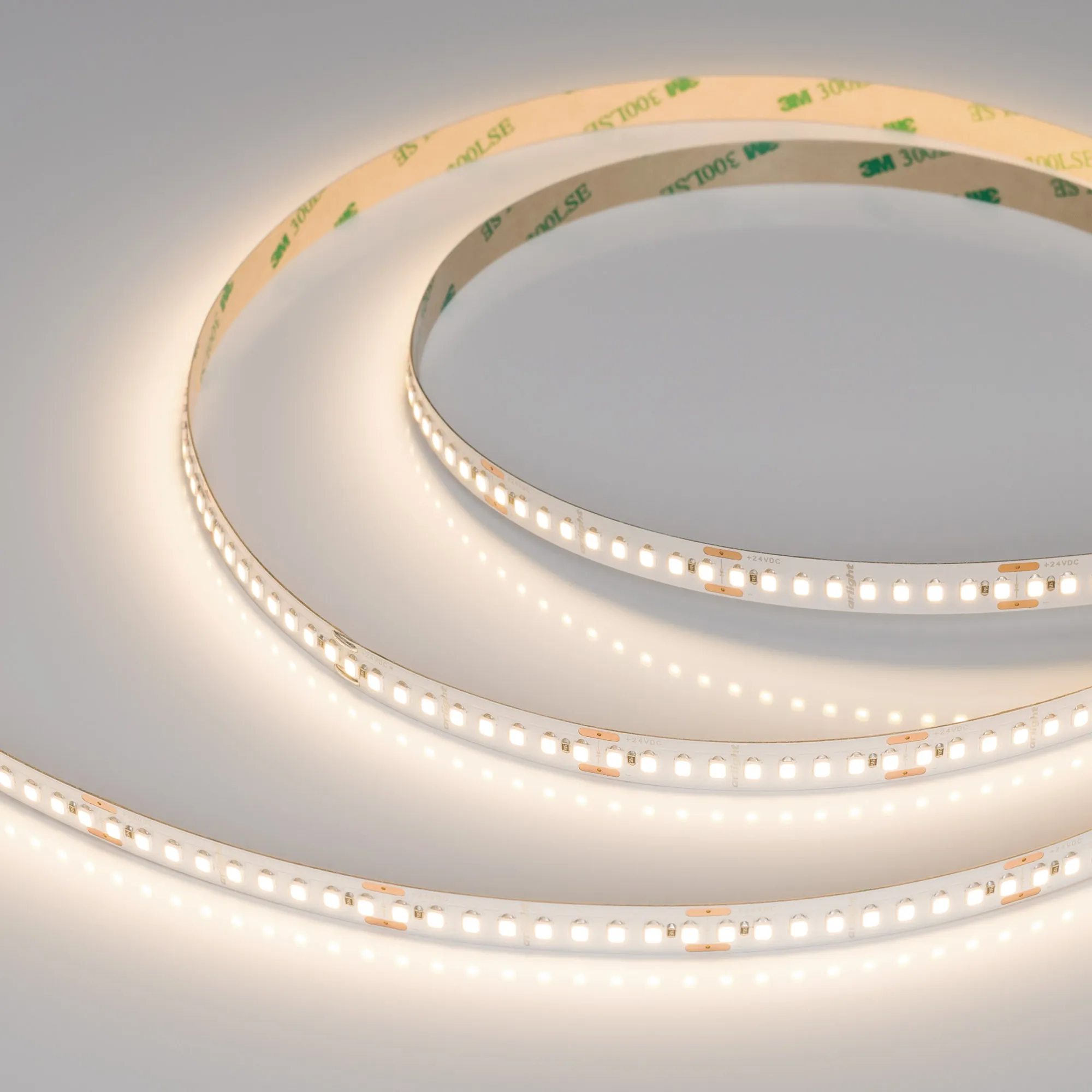 Лента светодиодная UL-A180-10mm 24V Warm3000 (12 W/m, IP20, 5m) (Arlight, высок.эфф.180 лм/Вт) - изображение товара