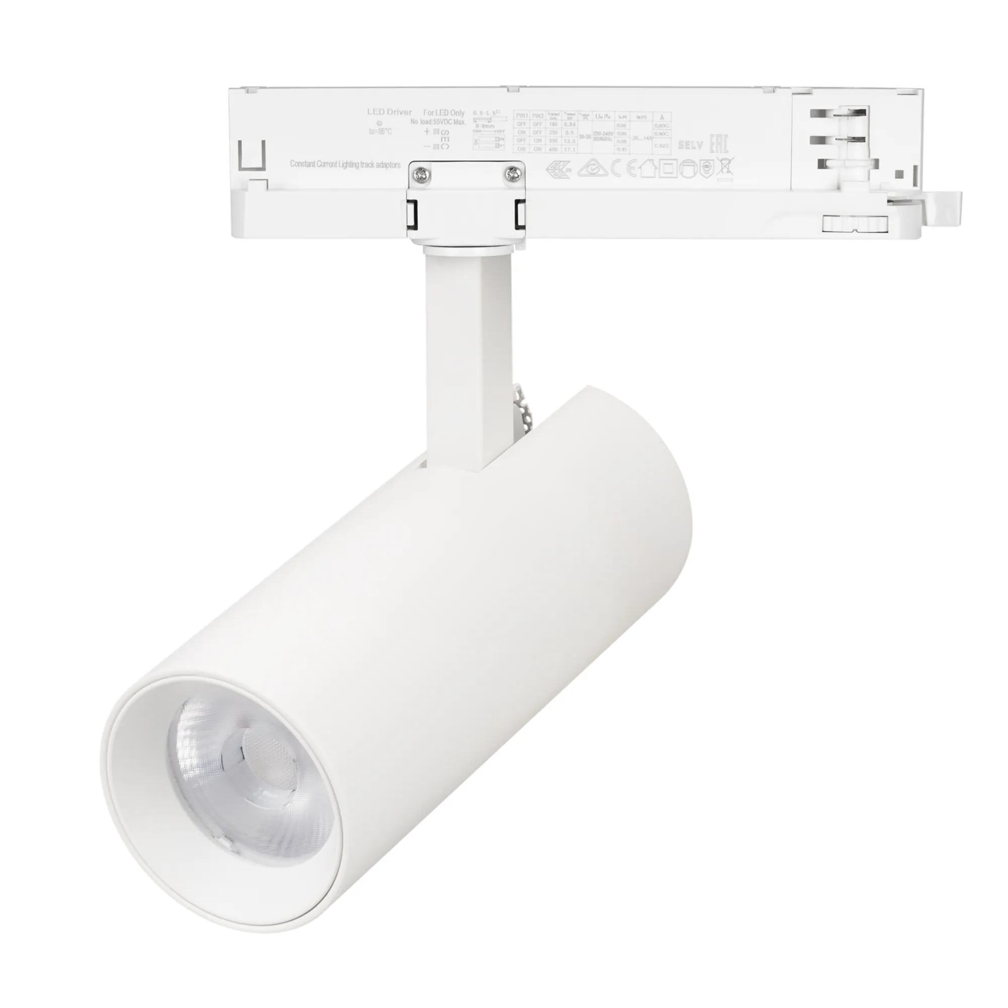 Светильник LGD-GERA-4TR-R74-20W Warm3000 (WH, 24 deg, 230V, DALI) (Arlight, IP20 Металл, 5 лет)