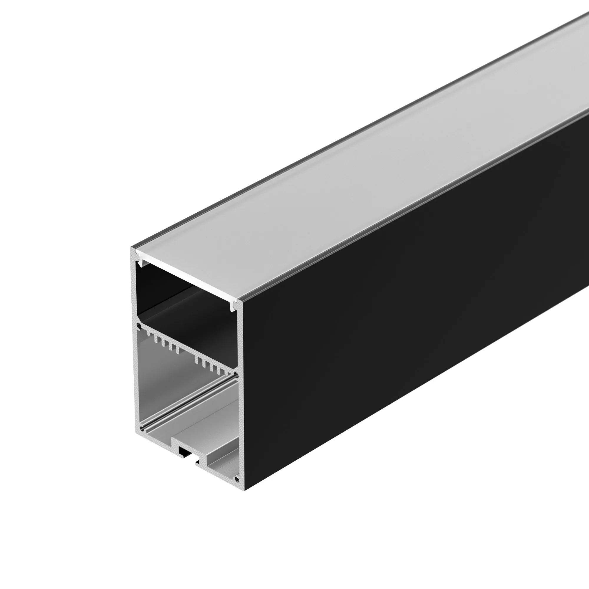 Профиль с экраном SL-LINE-4970-2500 BLACK+OPAL (Arlight, Алюминий) - изображение товара