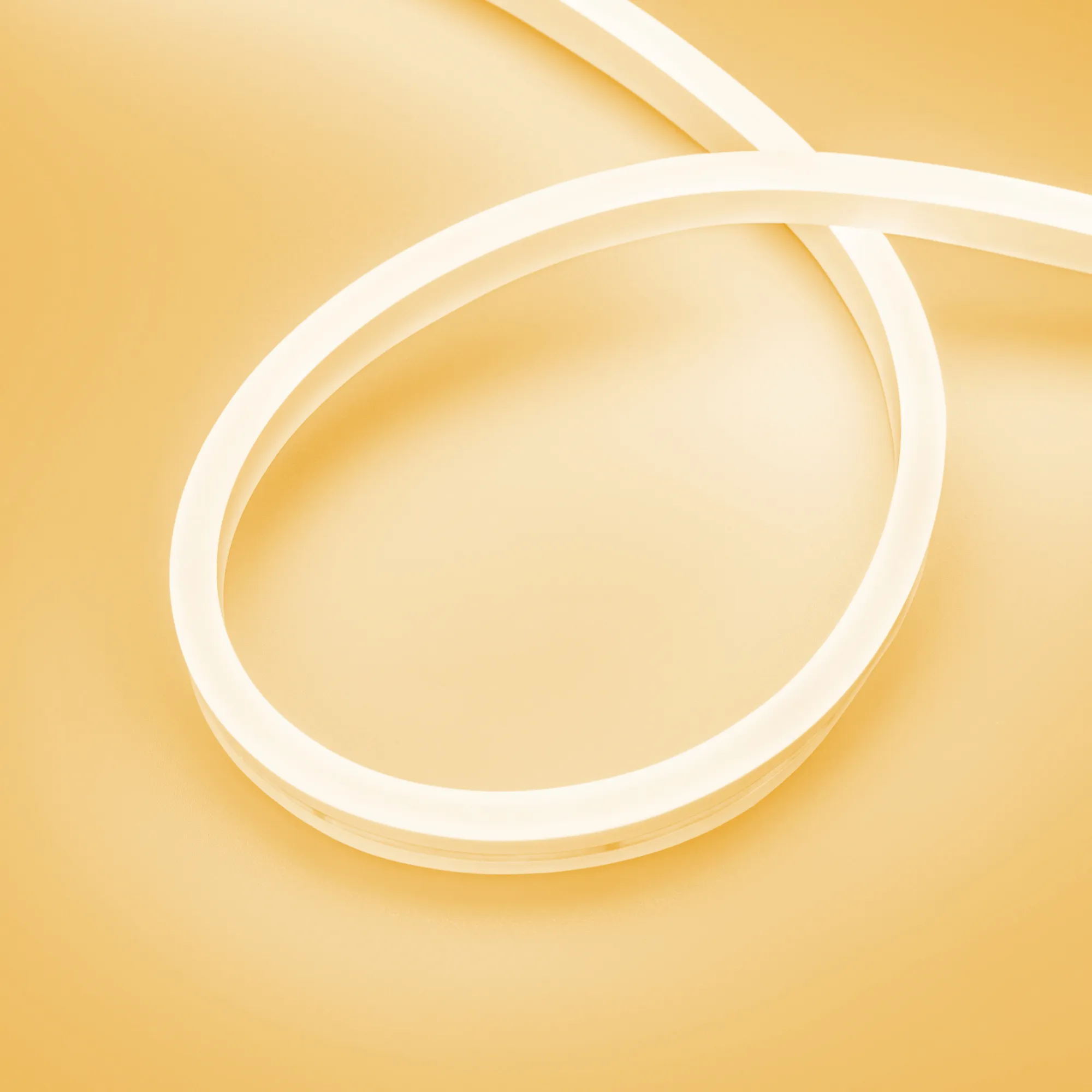 Лента светодиодная герметичная AURORA-PS-A120-16x8mm 24V Amber (10 W/m, IP65, 2835, 5m) (Arlight, Силикон) - изображение товара