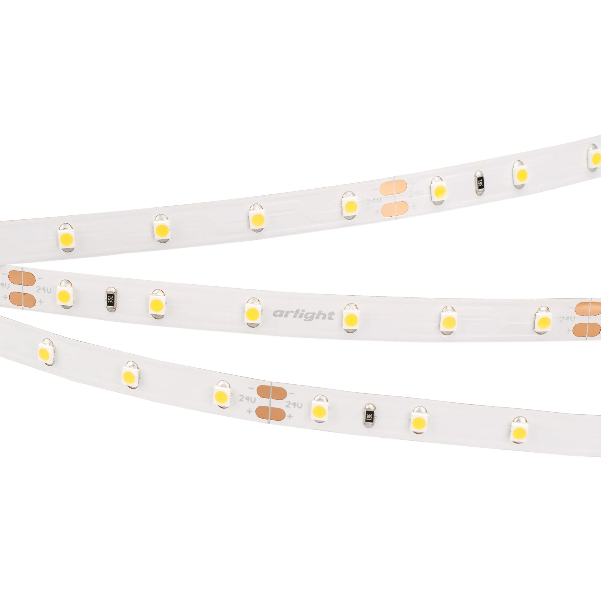 Лента светодиодная RT 2-5000 24V Warm2700 (3528, 300 LED, S-LUX) (Arlight, Открытый)