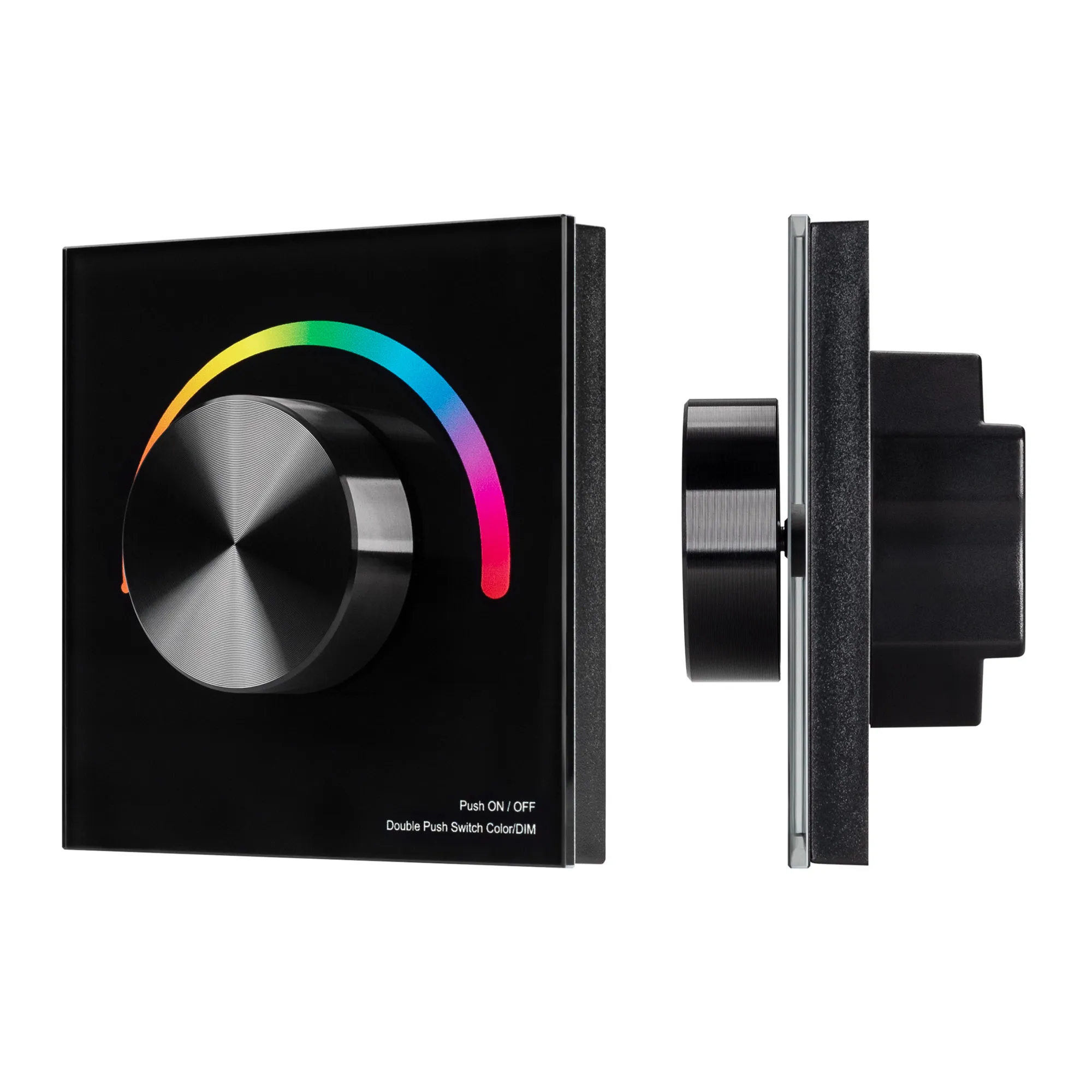 Панель SMART-P5-RGB-G-IN Black (3V, Rotary, 2.4G) (Arlight, IP20 Пластик, 5 лет) - изображение товара