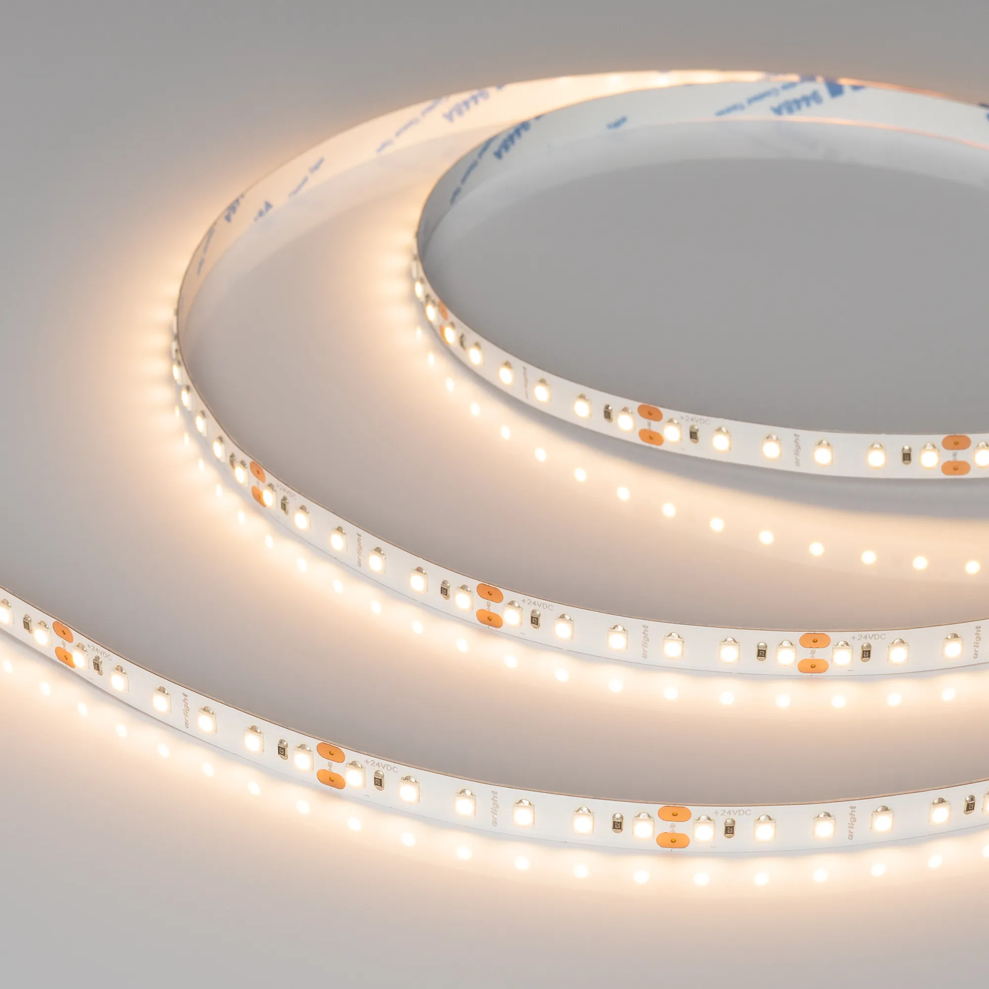 Лента светодиодная NT-A120-8mm 24V Warm2700 (9.6 W/m, IP20, 3528, 5m) (Arlight, Открытый)